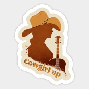 Cowgirl up Sticker
